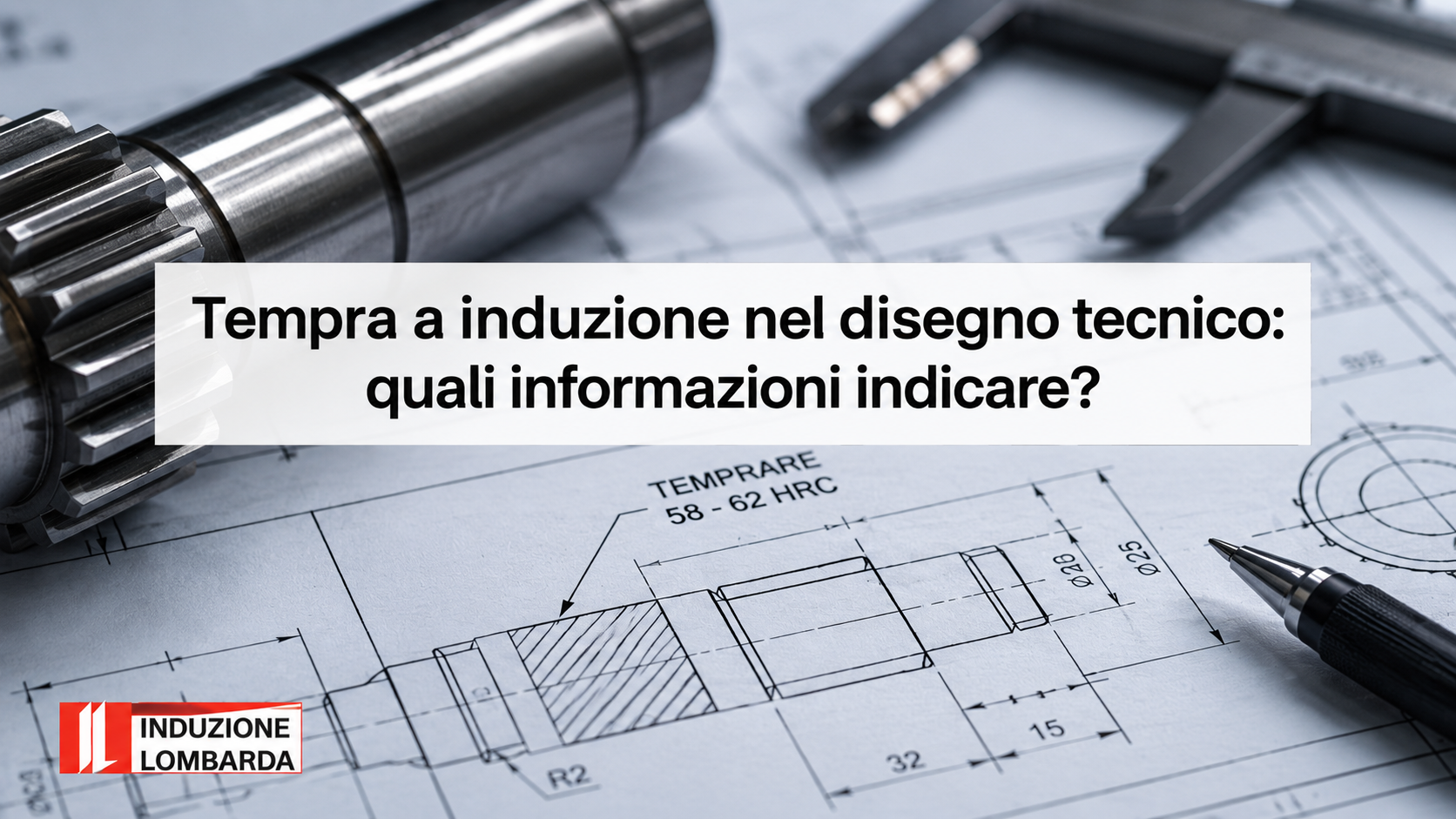 tempra a induzione disegno tecnico componente meccanico